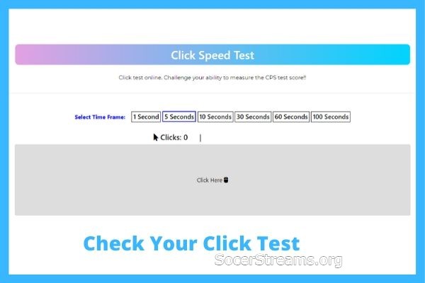 Click Speed Tester 