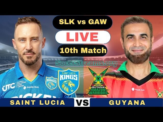 Guyana Amazon Warriors vs St Lucia Kings Match Scorecard