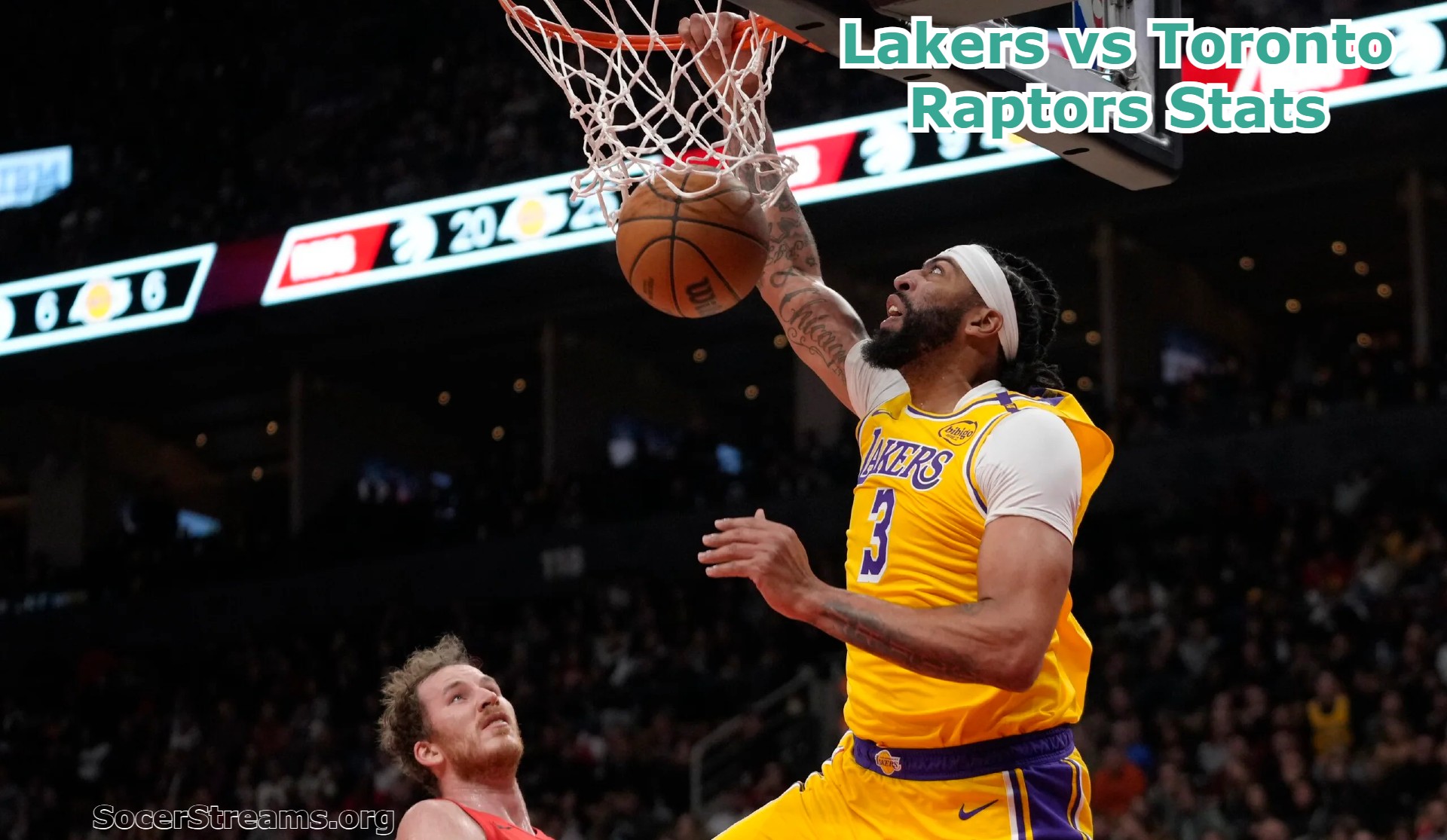 Lakers vs Toronto Raptors Stats